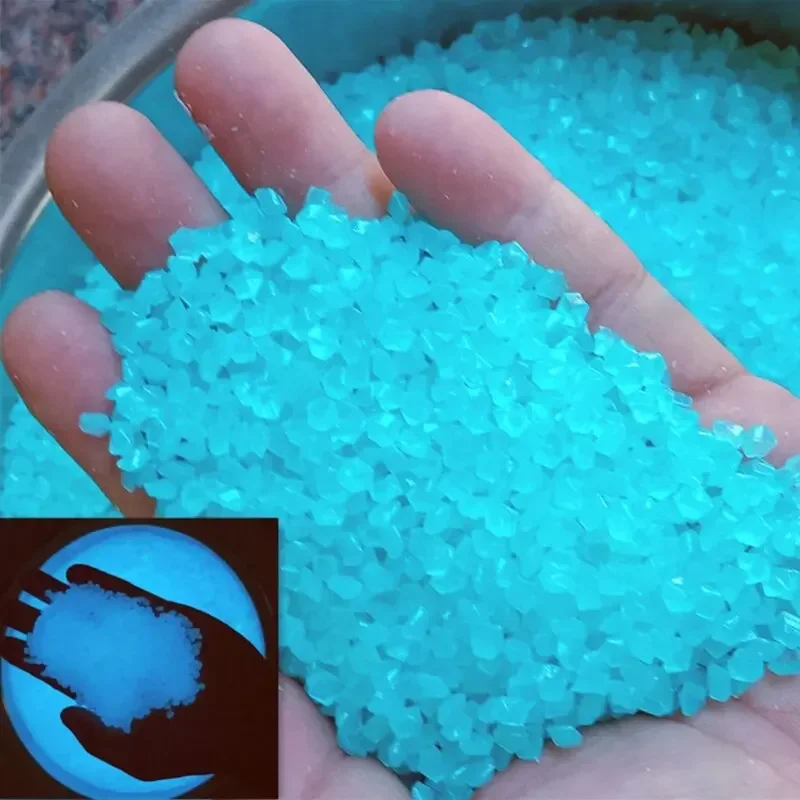 Fish Tank Gravel - 1000pcs 어두운 자갈 돌에 3-5mm 빛나는