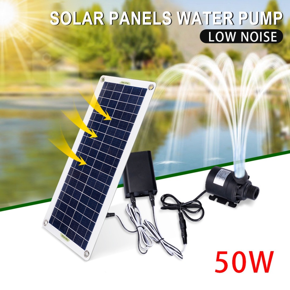 Aquarium Pump - 50W 태양광 워터 펌프 세트 저소음