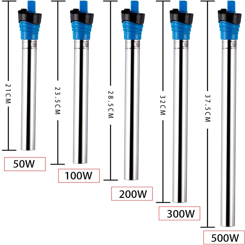 Fish Tank Heater - 50W/100W/200W/300W/500W 잠수정 수족관 히터 물고기 탱크