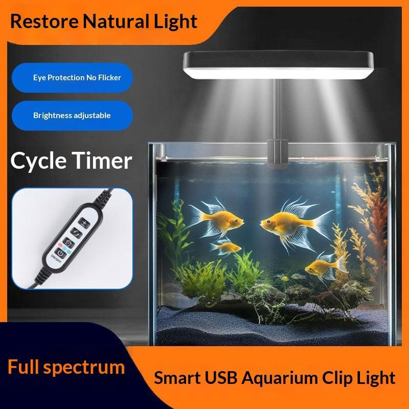 Aquarium Light - 풀 스펙트럼 LED 수족관 조명 360도