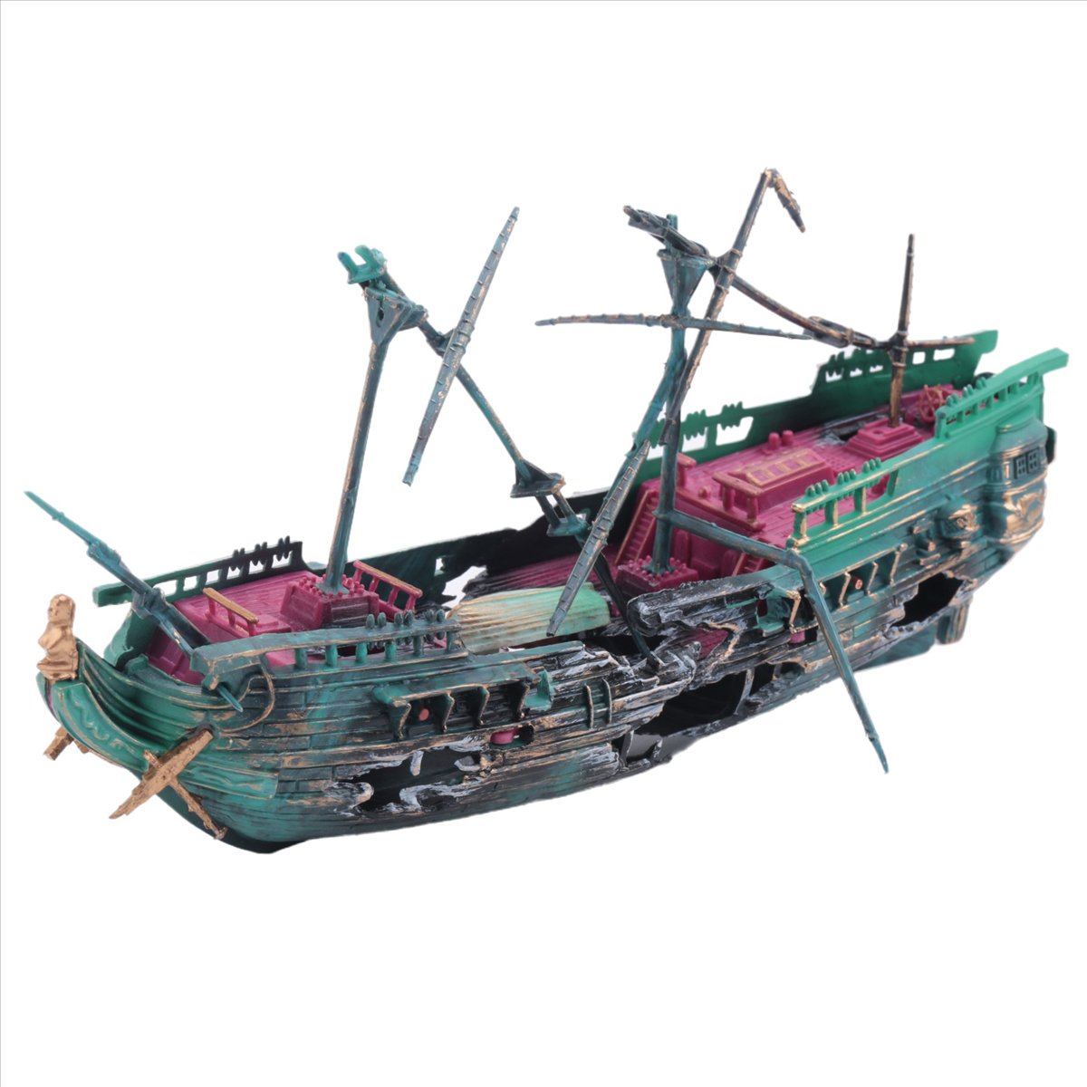 【ABFS】대형 수족관용 난파선 장식, 플라스틱 보트  - Aquarium Decor 리뷰 및 가격