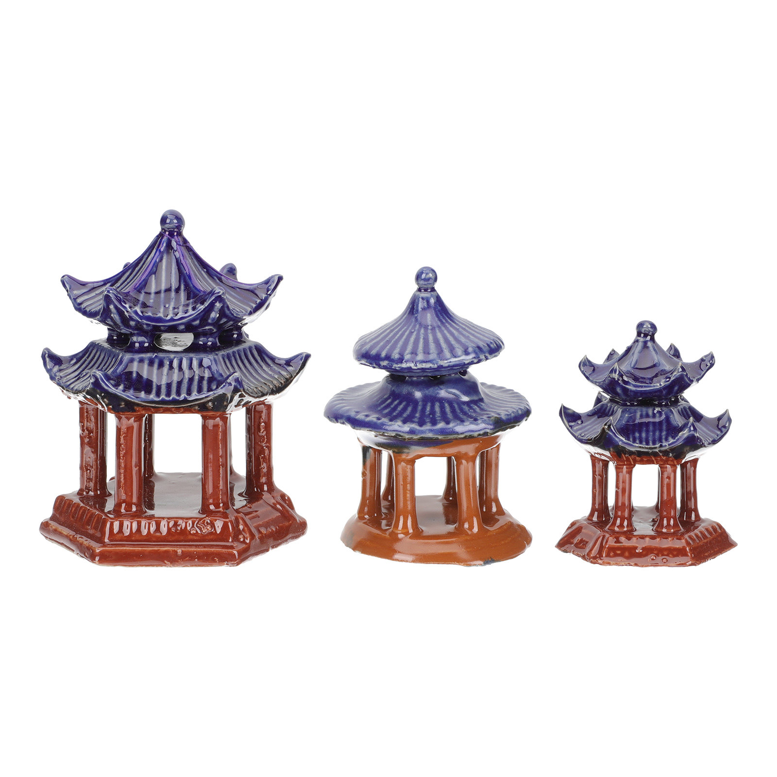 세라믹으로 만든 미니어처 파고다 3개 세트, 어항 장식 - Aquarium Decor 리뷰 및 가격