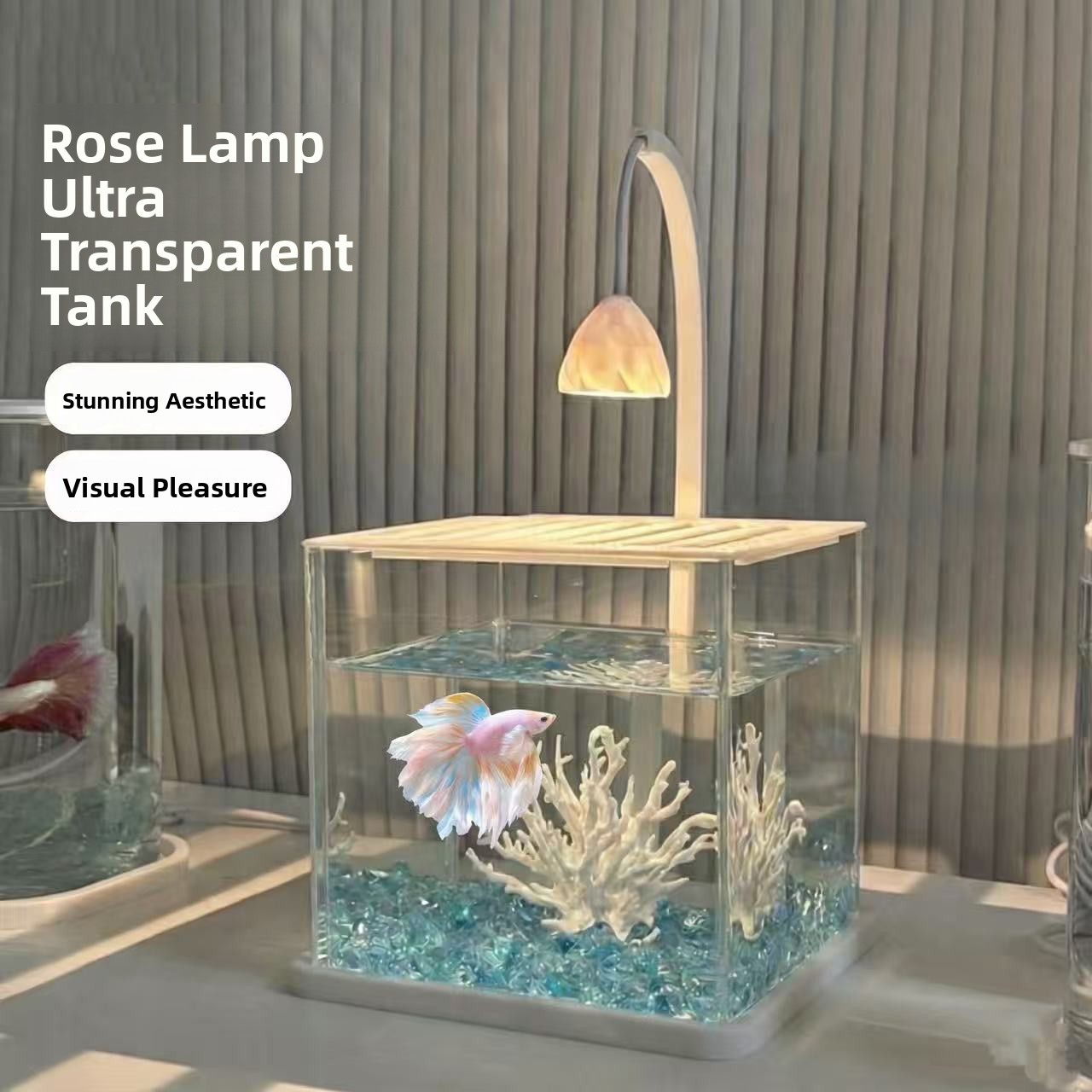 아크릴 수족관 아이스 크리스탈 풍경 데스크탑 친환경 베 - Betta Fish Tank 리뷰 및 가격